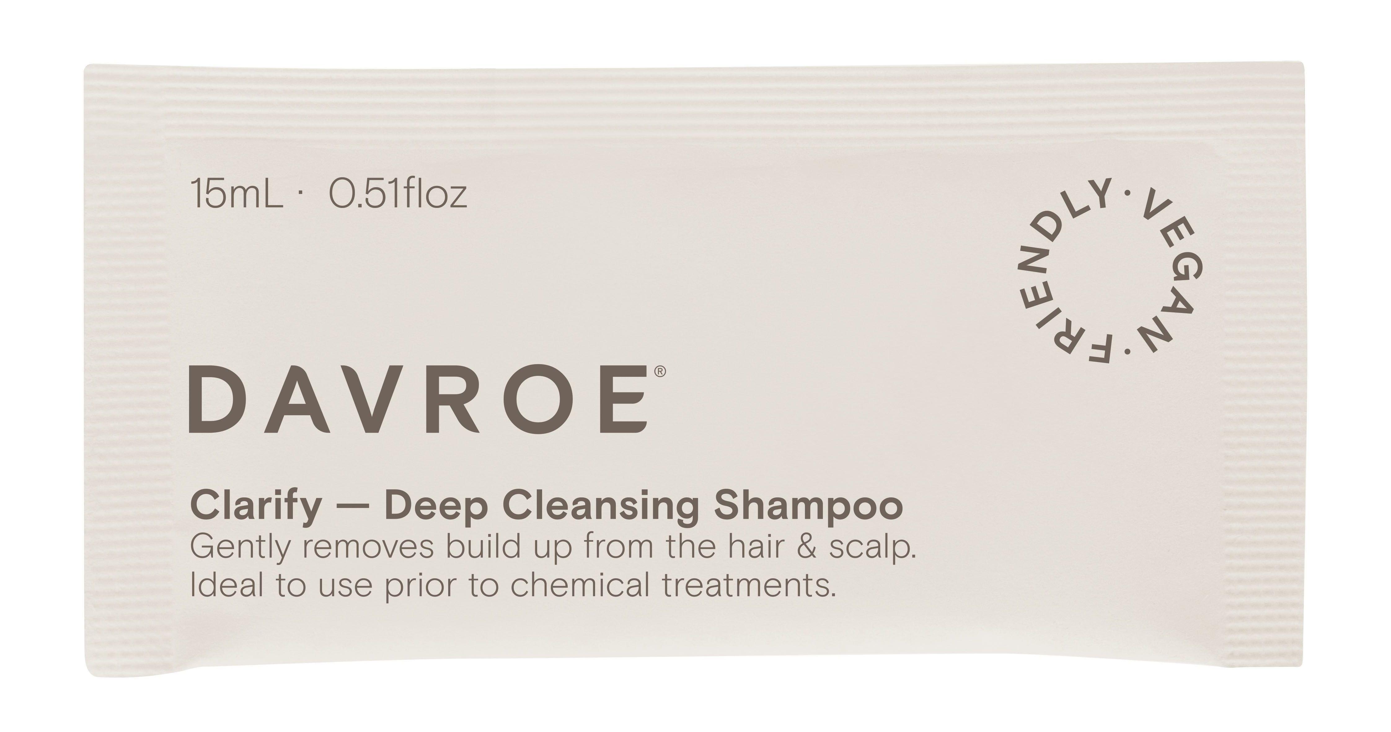 Шампунь делікатний глибокоочищаючий Davroe Clarify Deep Cleansing Shampoo 15 мл