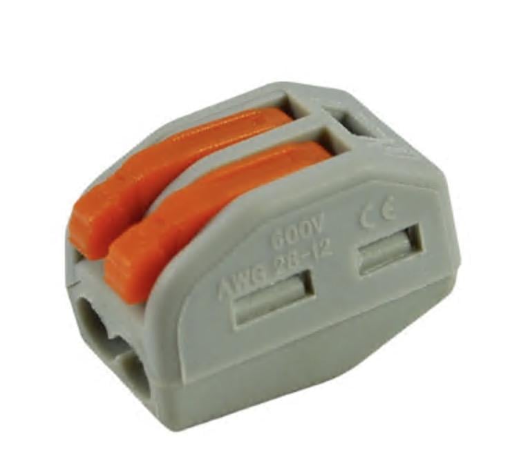 Клема швидкого монтажу WAGO з натискними важелями 2х2,5 мм (28679465)