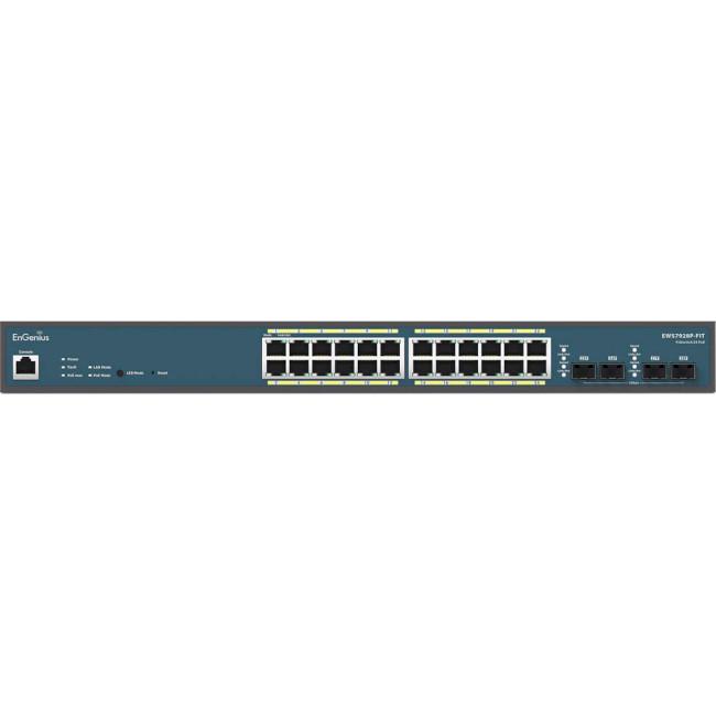 Комутатор EnGenius EWS7928P-FIT 24xGbE 4xSFP L2 240W (608624) - фото 3