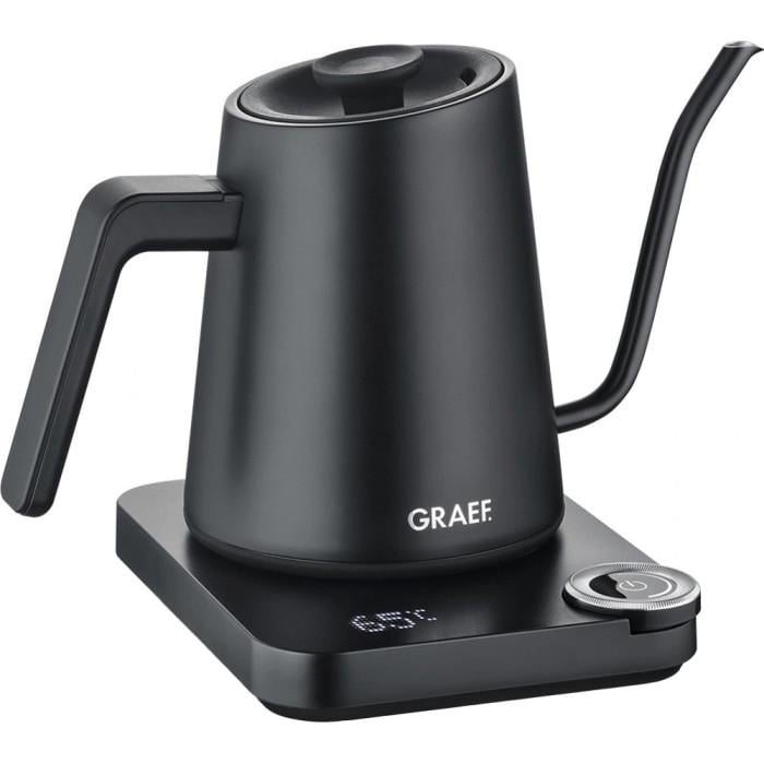 Електрочайник Graef GK502EU 0,9 л 1200 Вт Stainless Steel Black