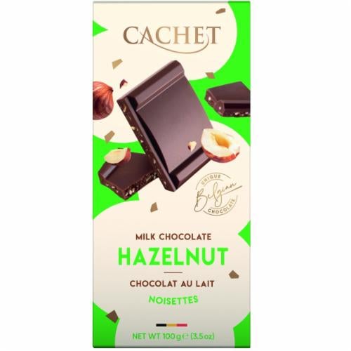 Шоколад молочный Cachet Hazelnut 21432 100 г (31982480)