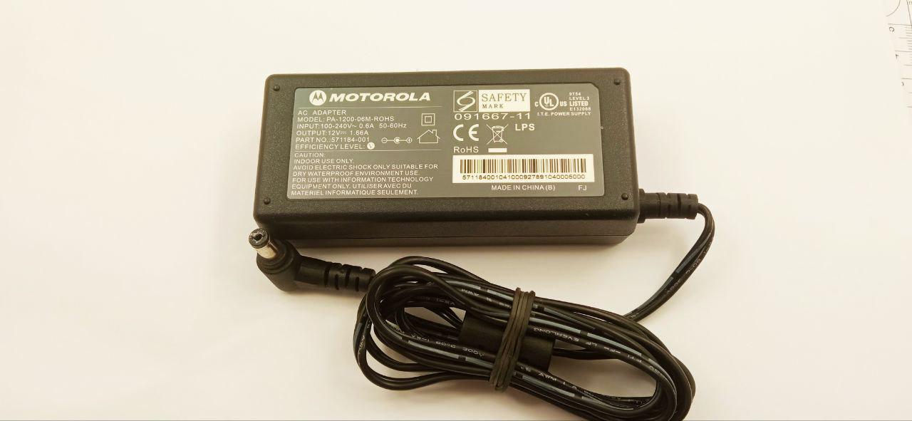 Блок живлення для ноутбуків імпульсний Motorola PA-1200-06M-ROHS 12V/1,66A 5,5х2,1 мм (32257)