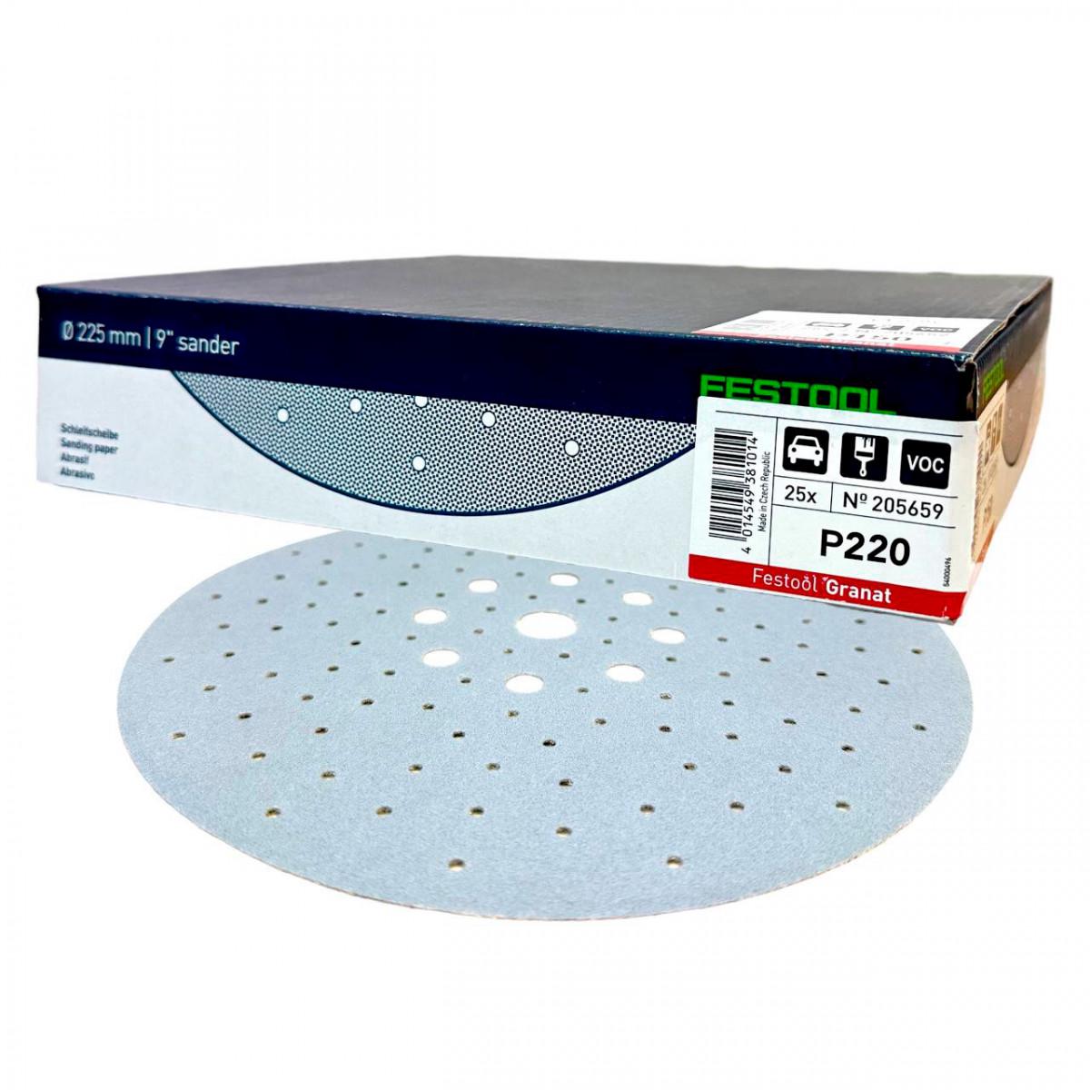 Шлифовочний круг Festool Granat D225/P220 25 шт. (30328181) Шлифовочний круг Festool Granat D225/P220 25 шт. (30328181)