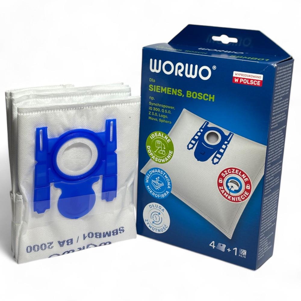 Набор мешков Worwo Type G ALL BBZ41FGALL для пылесоса Bosch 17000940 Набор мешков Worwo Type G ALL BBZ41FGALL для пылесоса Bosch 17000940