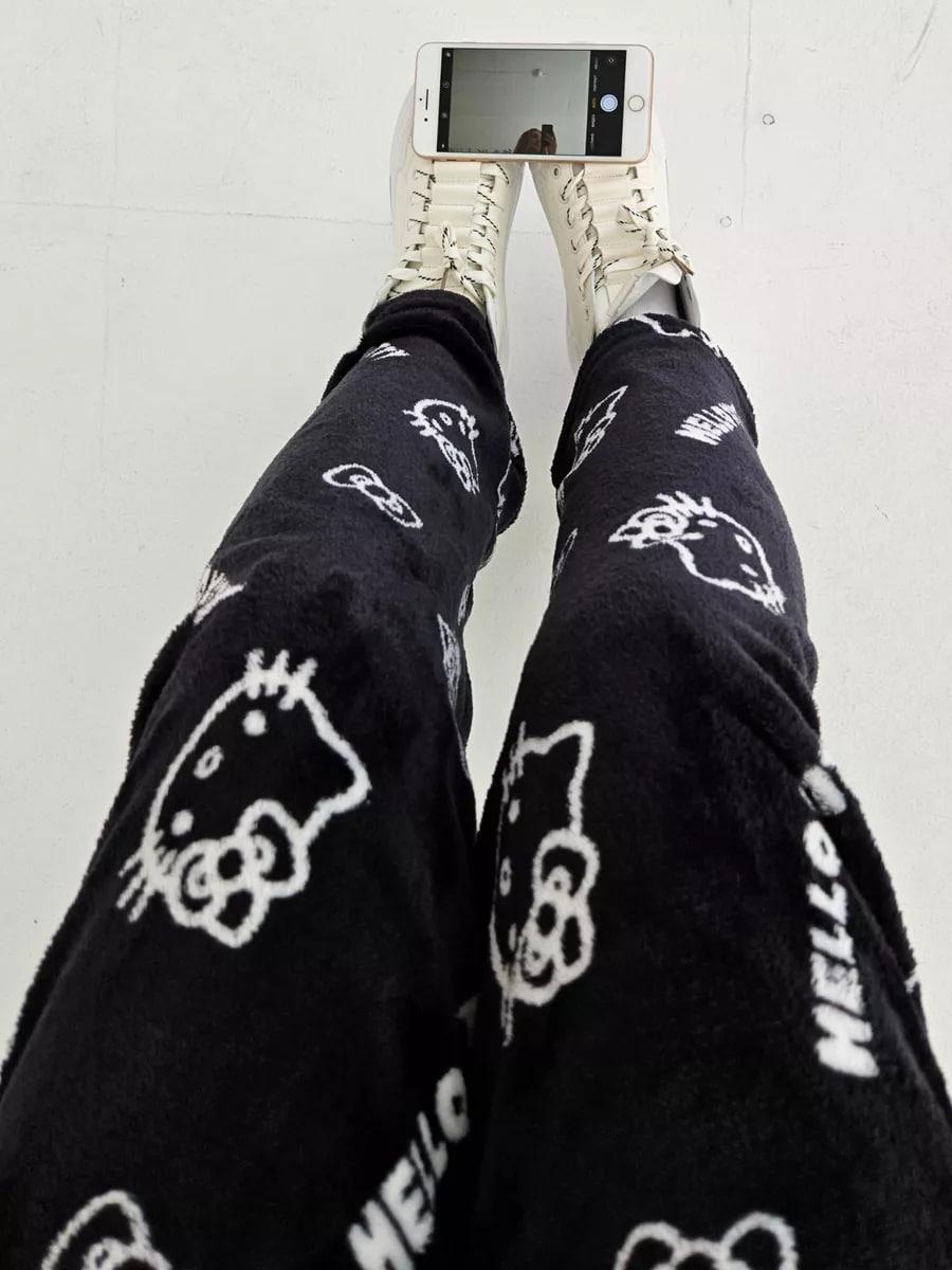 Брюки пижамные женские с принтом Hello Kitty XL (10230) - фото 8