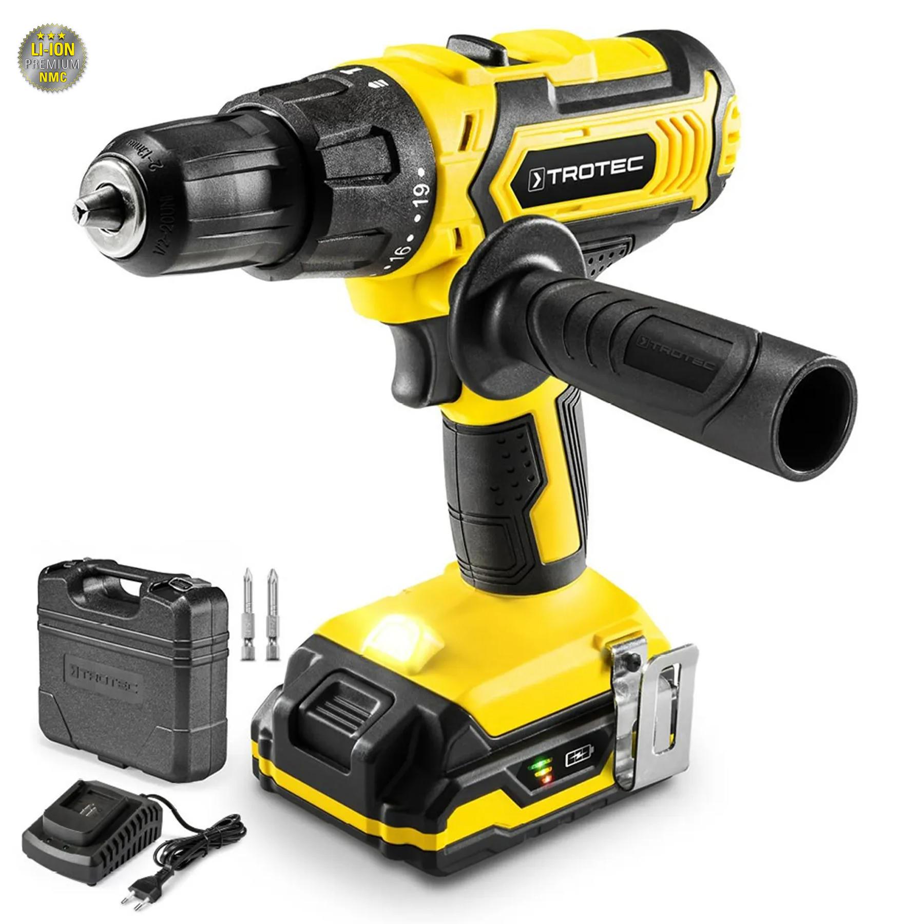 Дриль-шурупокрут акумуляторний Trotec PHDS 11-20V ударний з кейсом (4410000502) - фото 19