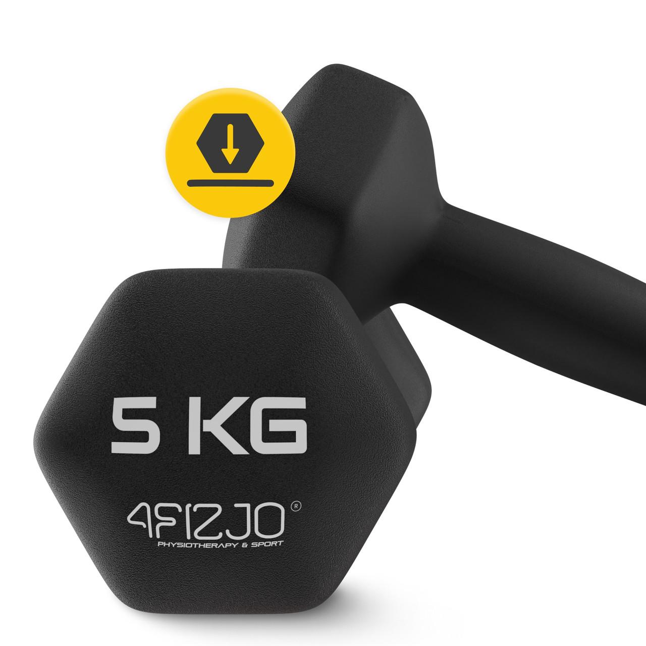 Гантелі вінілові 4FIZJO Classic 2x5 кг (P-5907739312808) - фото 2