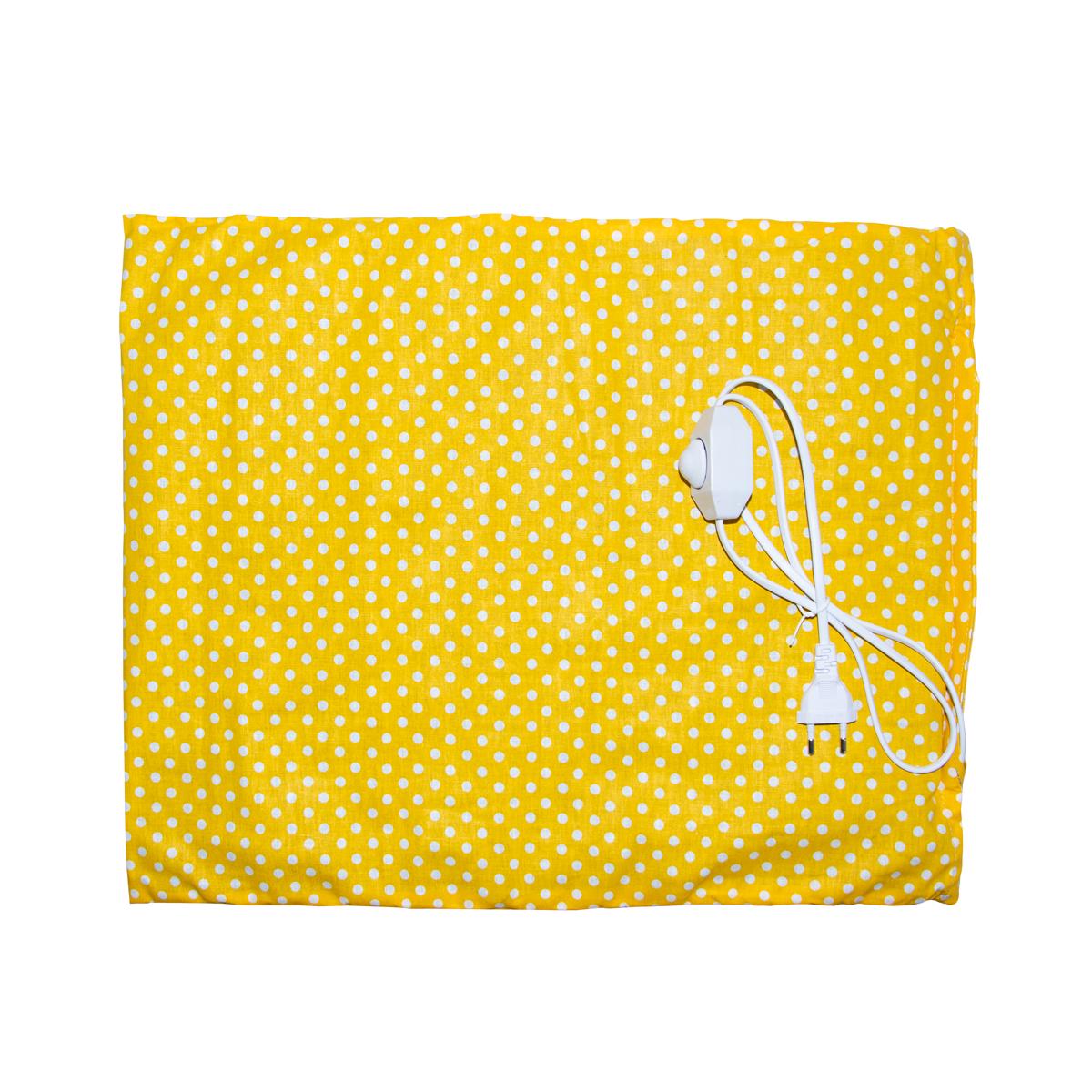 Грелка электрическая с терморегулятором Чудесник 40х50 см Желтый/Белый (1001212-Other-20)