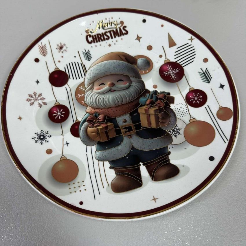 Тарелка новогодняя обеденная XP-132B-4/1324/3678 керамическая 25 см в подарочной упаковке (2818101283) Тарелка новогодняя обеденная XP-132B-4/1324/3678 керамическая 25 см в подарочной упаковке (2818101283)