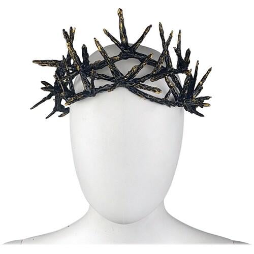 Венок Терновый SETA Decor 22-346BLK-GL