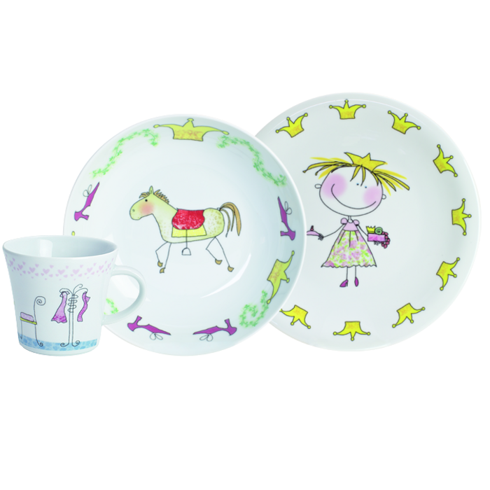 Набір дитячого посуду Kahla Kiddie Tableware Fairy-Tale Princess 3 пр.