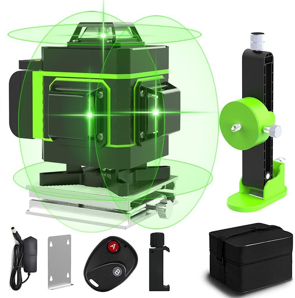 Лазерный уровень нивелир HILDA 4D Plus Full+LED с зеленым лучом на 16 линий 360 градусов - фото 13 Лазерный уровень нивелир HILDA 4D Plus Full+LED с зеленым лучом на 16 линий 360 градусов - фото 13