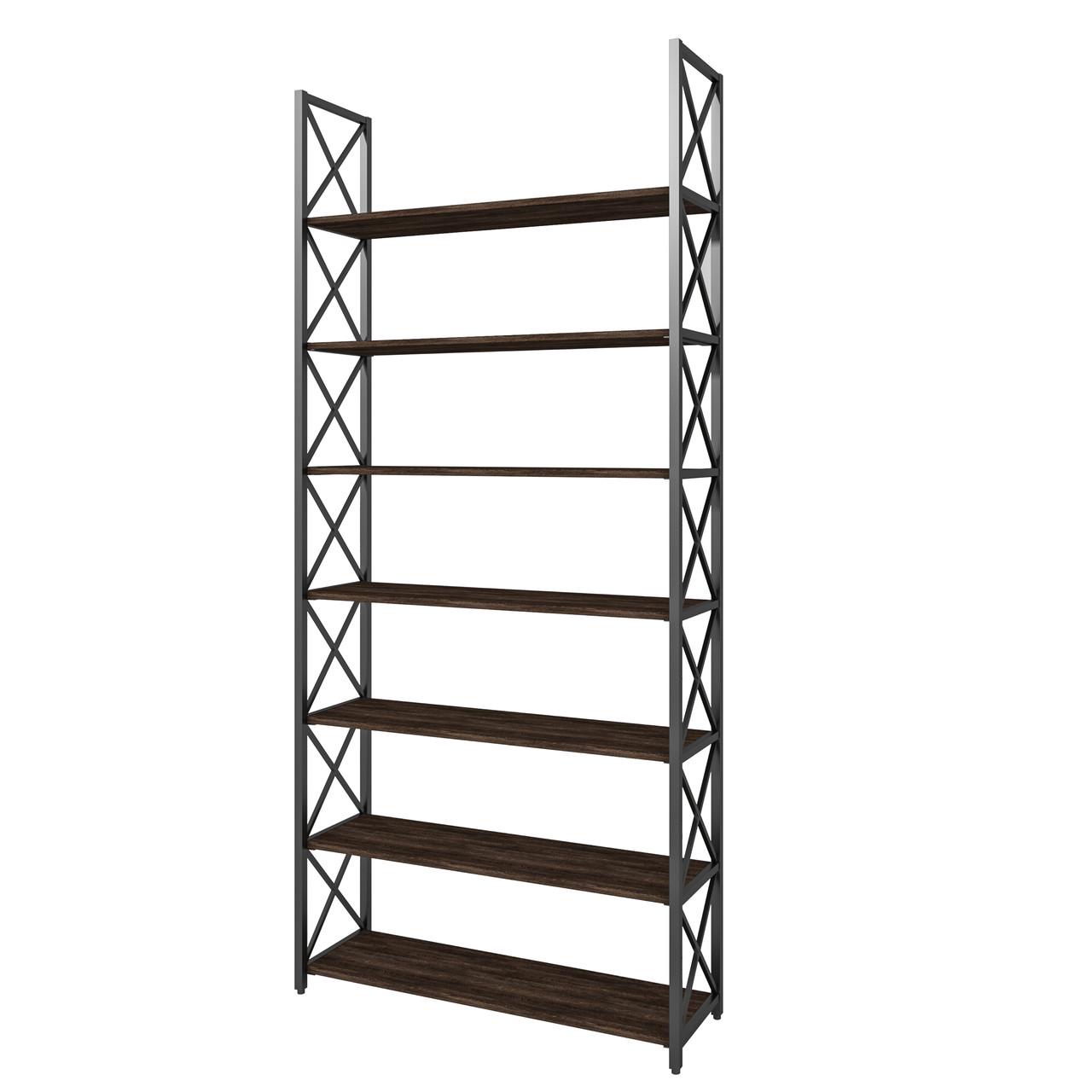 Стелаж металевий Loft Details X-231b-2 Венге вінтаж