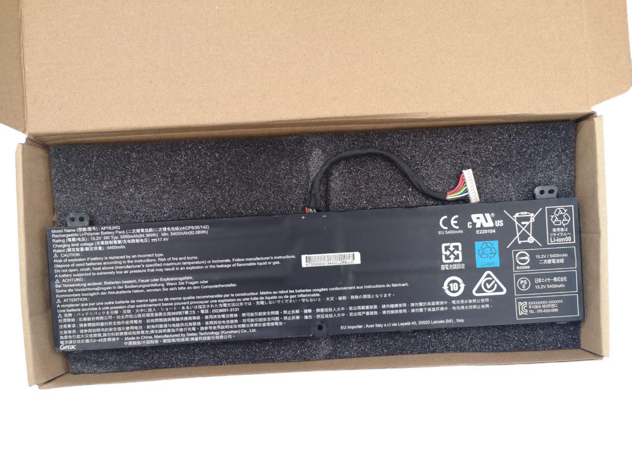 Аккумулятор для Acer ConceptD 7 CN715-71/AP18JHQ 5550 mAh 84,36Wh (21174150)