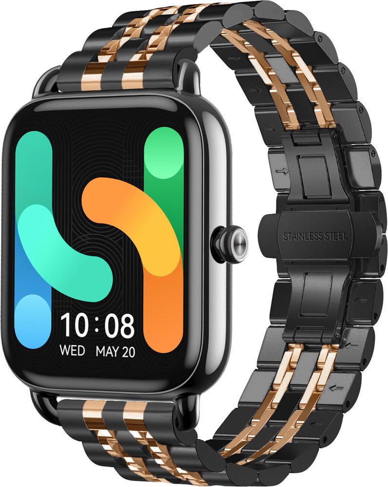 Браслет металевий Spinye Line для Haylou RS4 Plus LS11 Black Pink (40630-51) Браслет металевий Spinye Line для Haylou RS4 Plus LS11 Black Pink (40630-51)