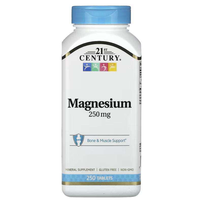 Магний 21st Century Magnesium 250 mg 250 таблеток