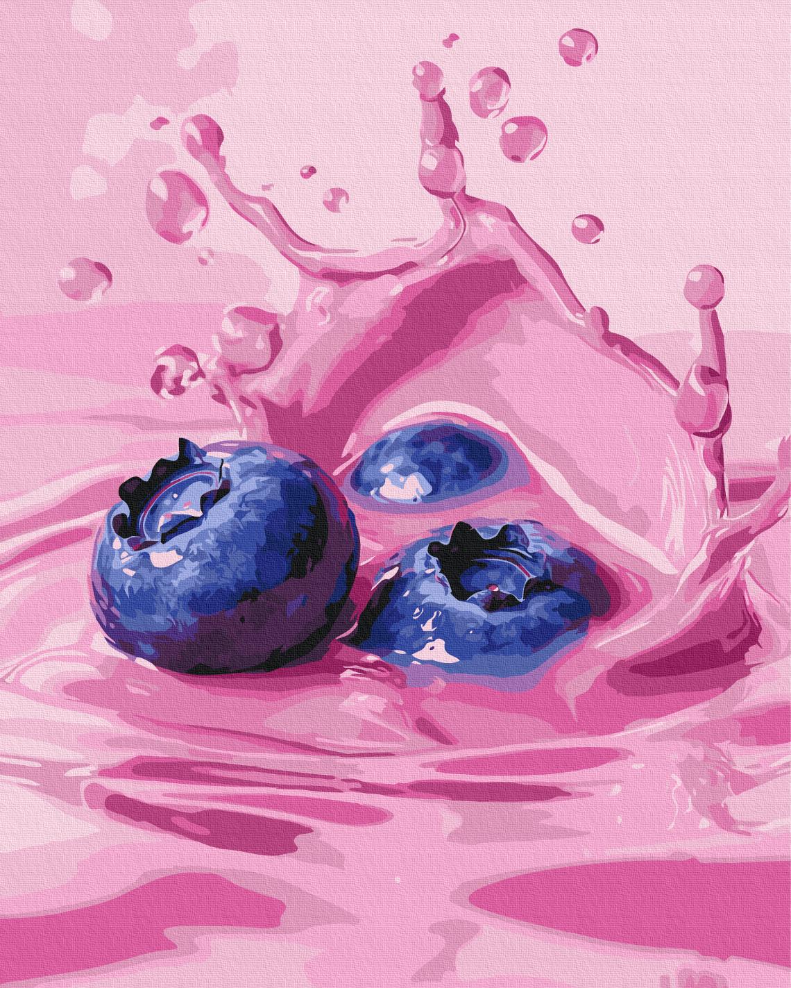 Картина по номерам Brushme Сочная голубика 40x50 см (BS54435)