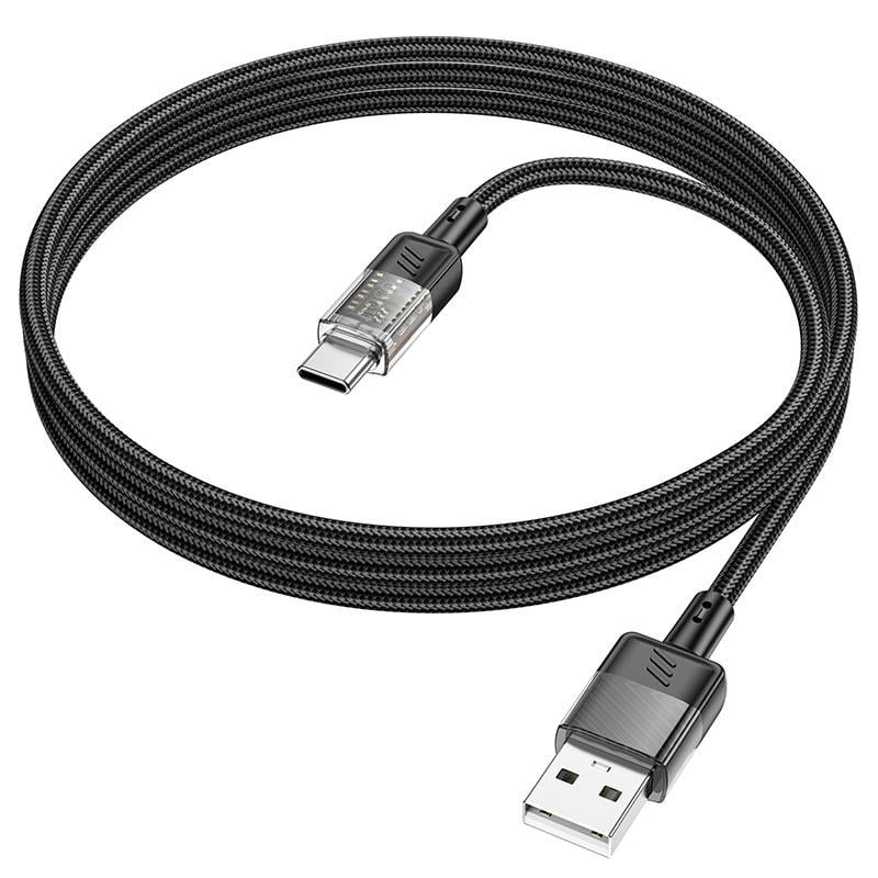 Кабель Hoco U129 USB to Type-C 3A 1,2 м Black (595988)