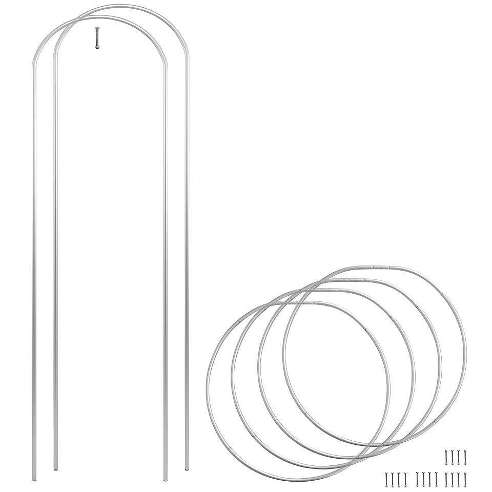 Опора для растений арочно-кольцевая на четыре кольца 1850х500х500 мм (АКО-D13/D8-1850*500/4) - фото 3