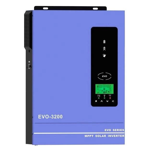 Інвертор гіібридний сонячний Anern AN-SCI-EVO-3200 3000 Вт 24В MPPT 80A AC 60A з функцією підмішування
