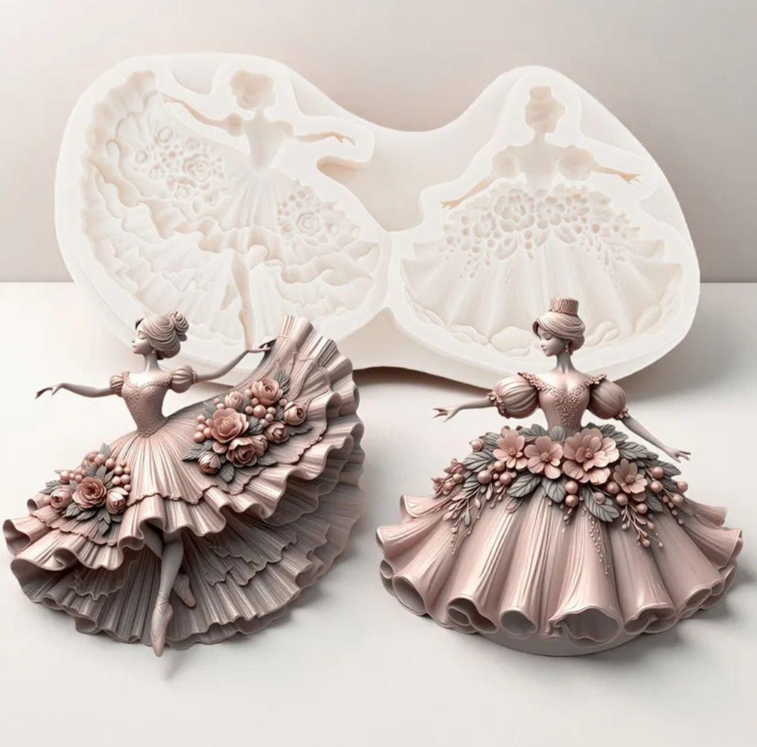 Молд силиконовый Балерина 171x90 мм Серый (337911) Молд силиконовый Балерина 171x90 мм Серый (337911)