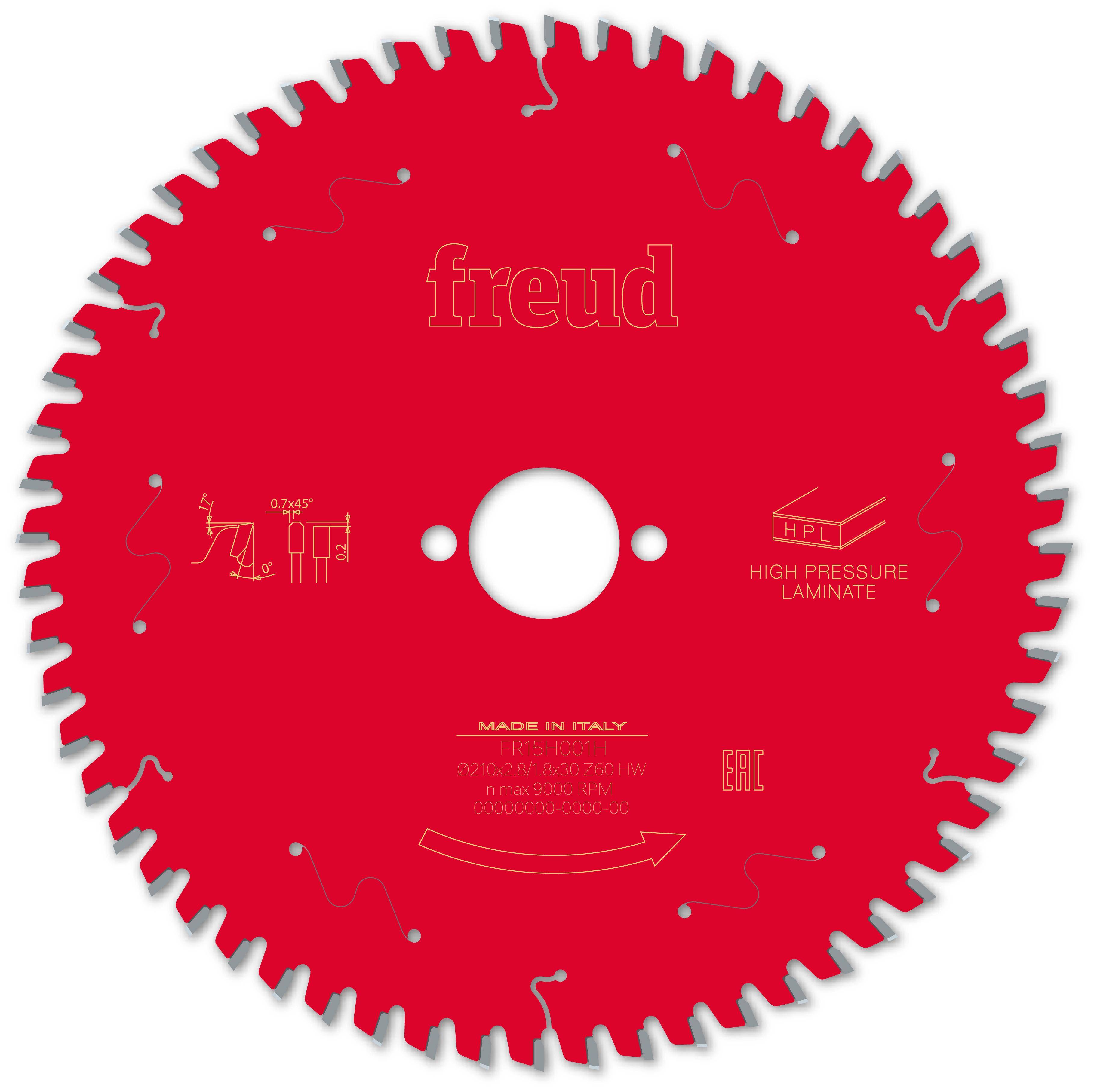 Диск пильный Freud FR15H001H 210x2,8x1,8x30 мм z60 (27438133)