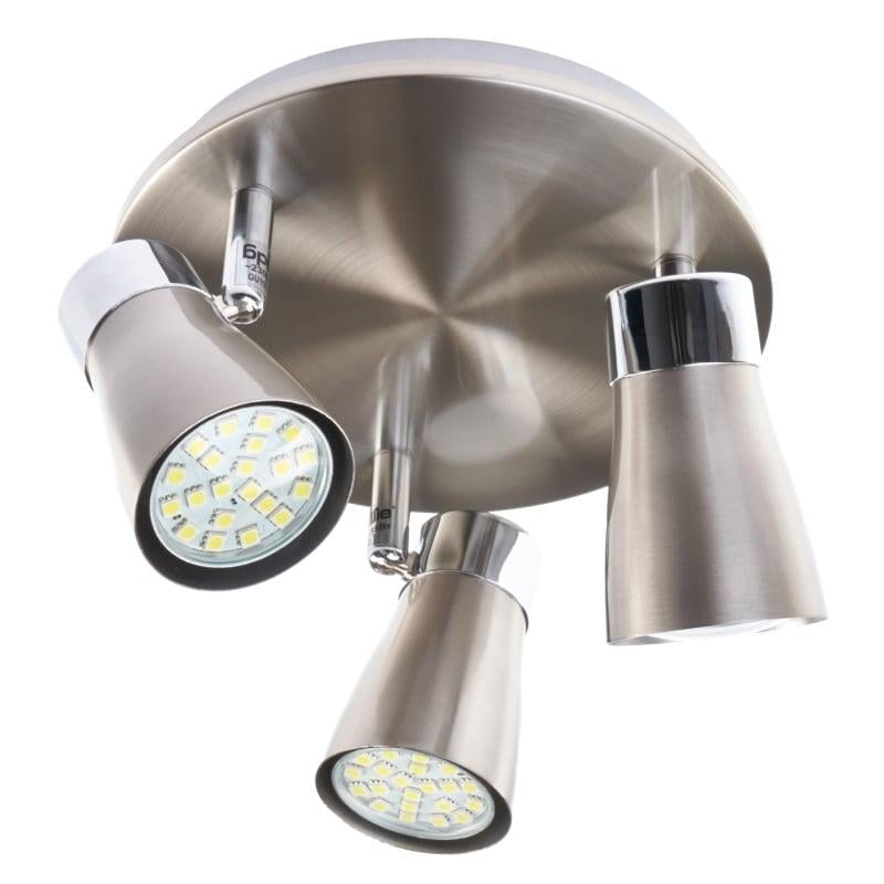 Светильник спот Brille HTL-179/3 GU10 SN+CH (26-708)