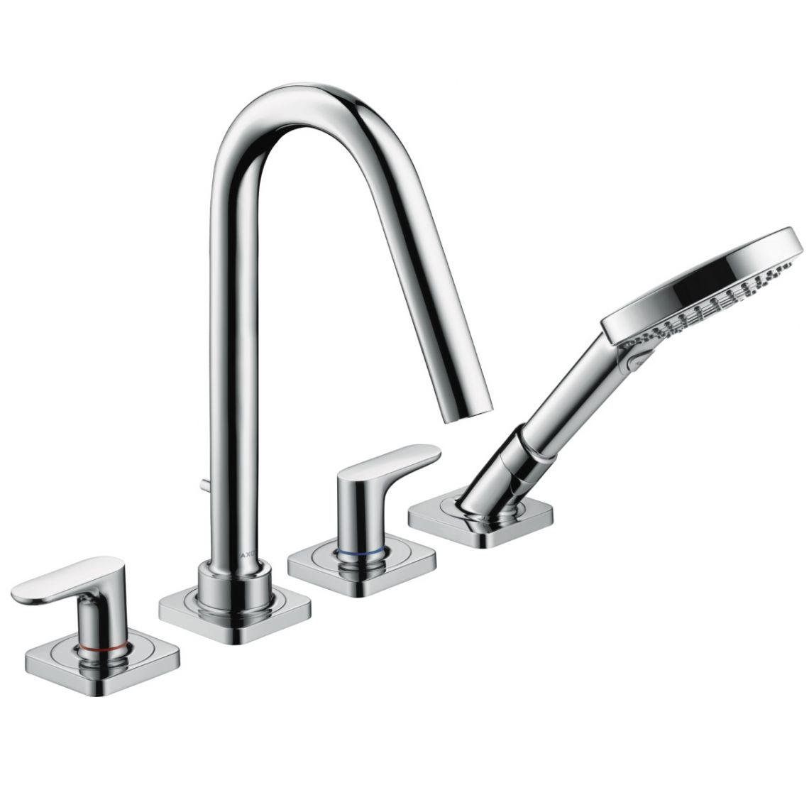 Смеситель для ванны Axor Citterio M на 4 отверстия наружная часть Хром (34454000)