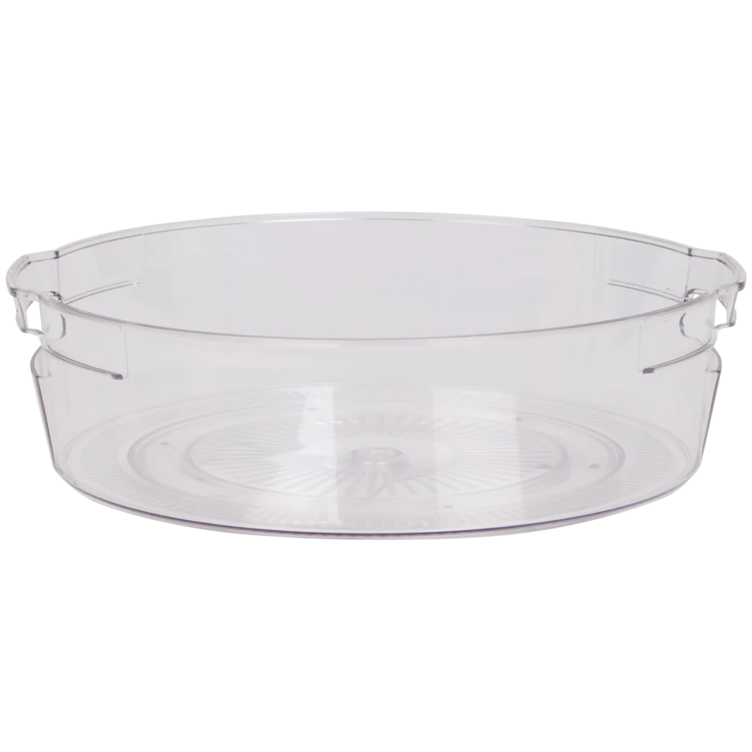 Органайзер вращающийся для кухни и холодильника удобное хранение продуктов и аксессуаров вращение на 360° Ø 28 см