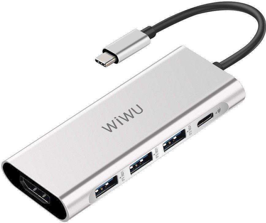 USB-хаб WIWU Apollo A531H Gray