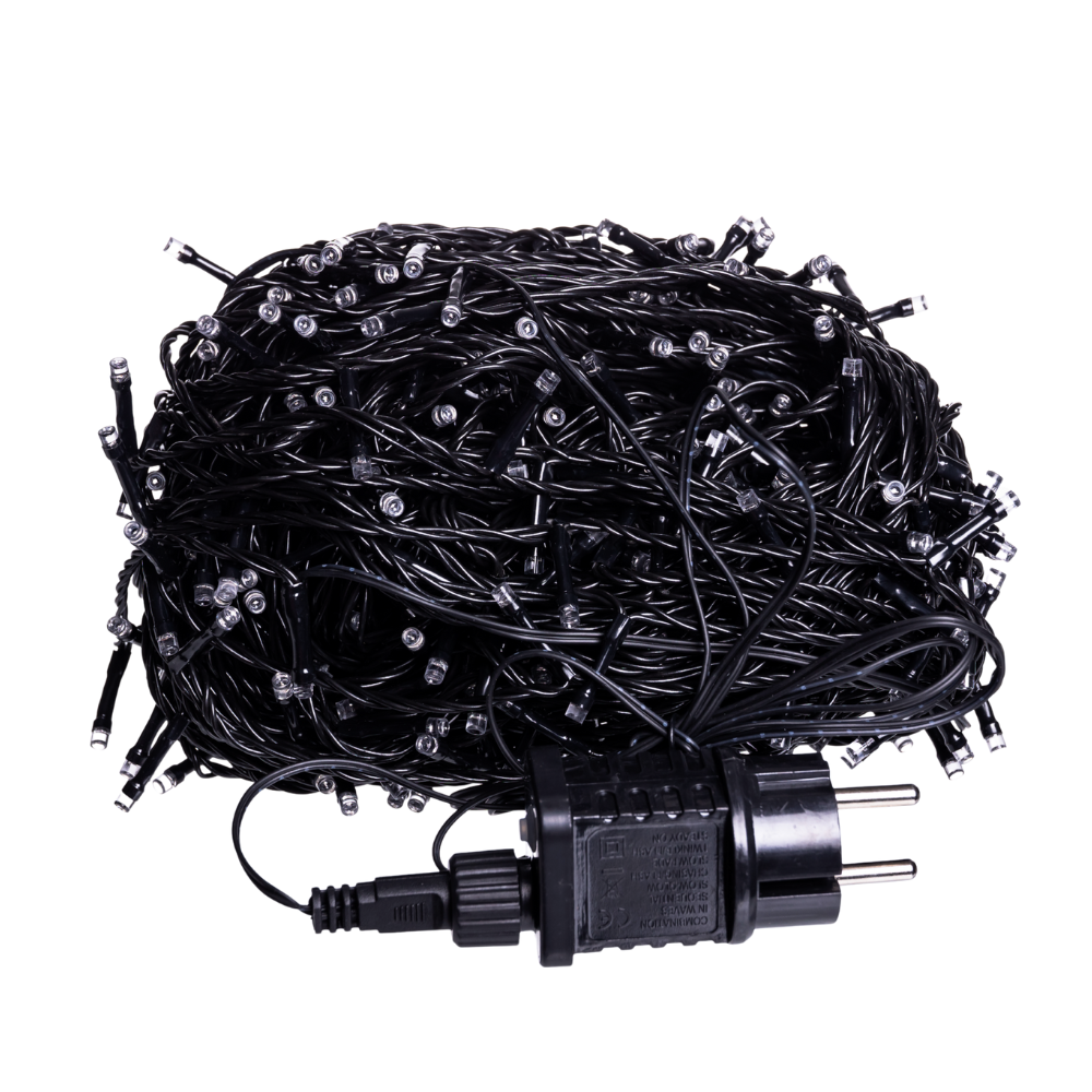 Гирлянда Нитка уличная 500 LED 50 м Черный/Синий (CF500L50MBBL) - фото 3 Гирлянда Нитка уличная 500 LED 50 м Черный/Синий (CF500L50MBBL) - фото 3