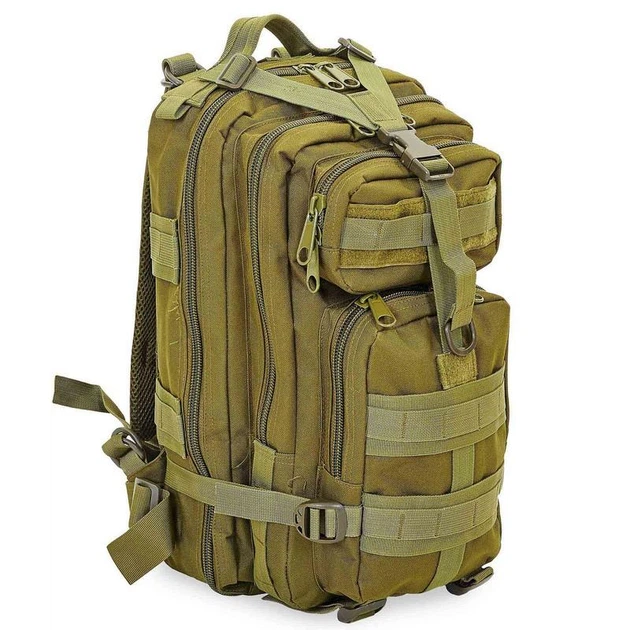 Рюкзак тактический штурмовой Silver Knight 3P 43x22x18 см 17 л Оливковый (RO02289)
