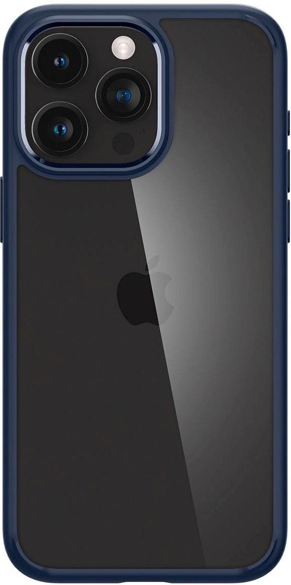 Чехол накладка для телефона Spigen Ultra Hybrid для Apple iPhone 15 Pro Прозрачный/Синий (ACS06711)