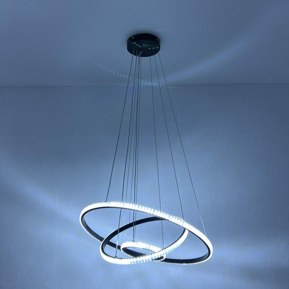 Люстра підвісна Luminaria JULIE 75W 3R APP 220V IP20 з пультом ДУ 600х1100 см Black/White (JULIE)