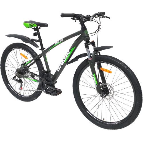 Велосипед Spark MOUNT колеса 27,5"/алюмінієва рама 15" Чорно-салатовий (26351954) - фото 2