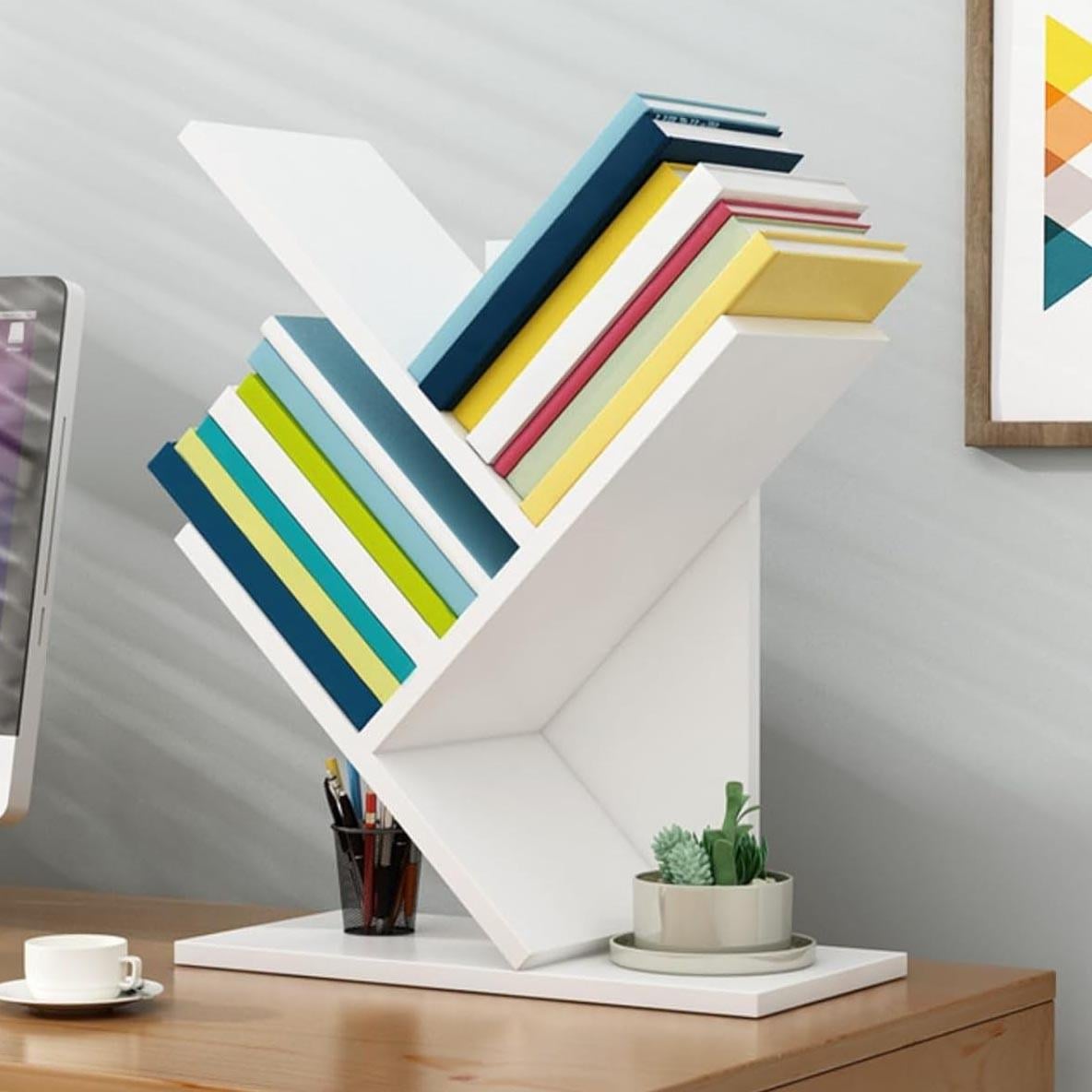 Полка книжная настольная из дерева Лютос Зефир (КПА-011520)