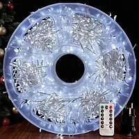 Гірлянда Мішура з пультом 100 м 220В Білий холодний/Срібний дріт (6475684) - фото 3 Гірлянда Мішура з пультом 100 м 220В Білий холодний/Срібний дріт (6475684) - фото 3