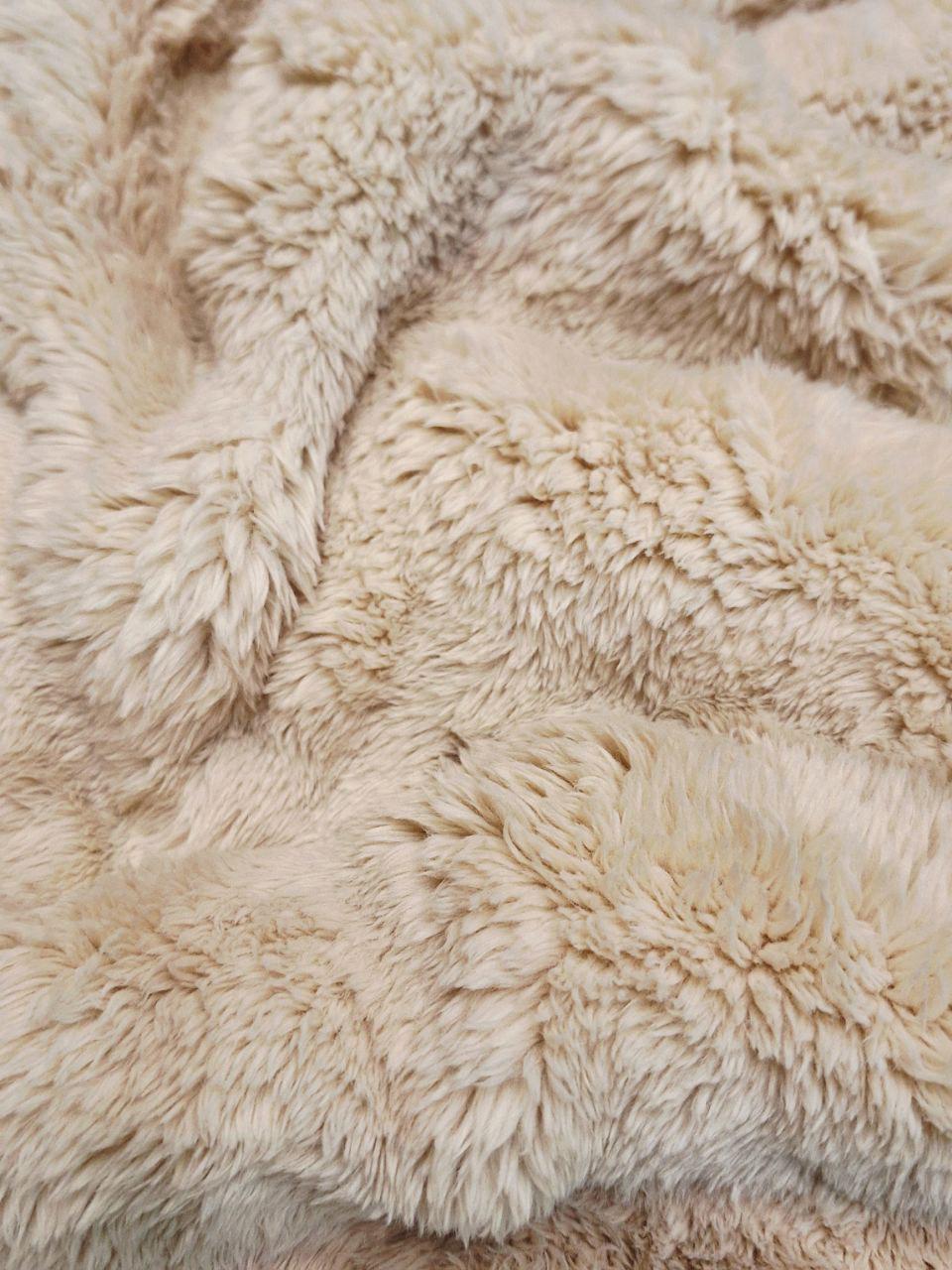 Плед-покрывало флисовый Colorful Home Шторм 200х220 см Бежевый (1240) - фото 6