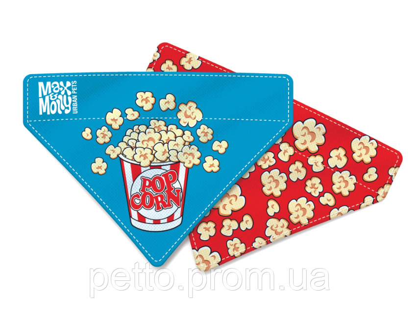 Бандана для собак на нашийник Max & Molly Bandana Popcorn S (701016) - фото 2 Бандана для собак на нашийник Max & Molly Bandana Popcorn S (701016) - фото 2