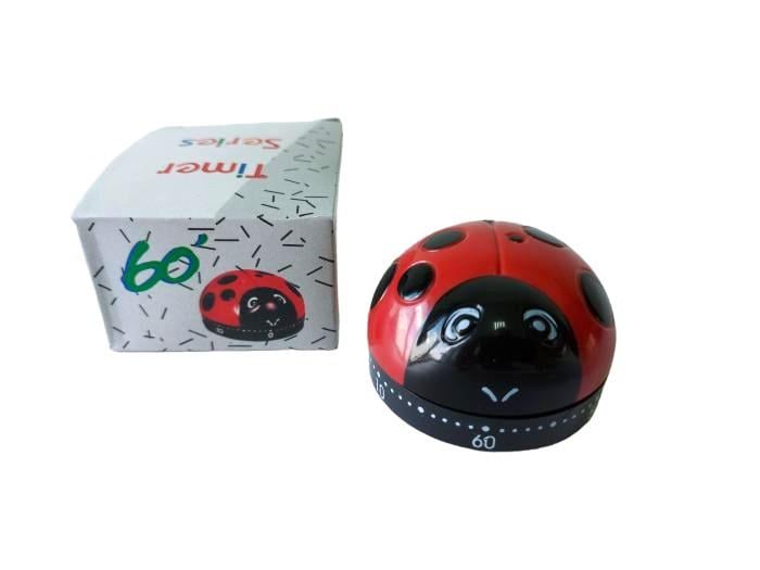 Таймер кухонный механический Божья коровка d пластиковый 6 см (1235548442)