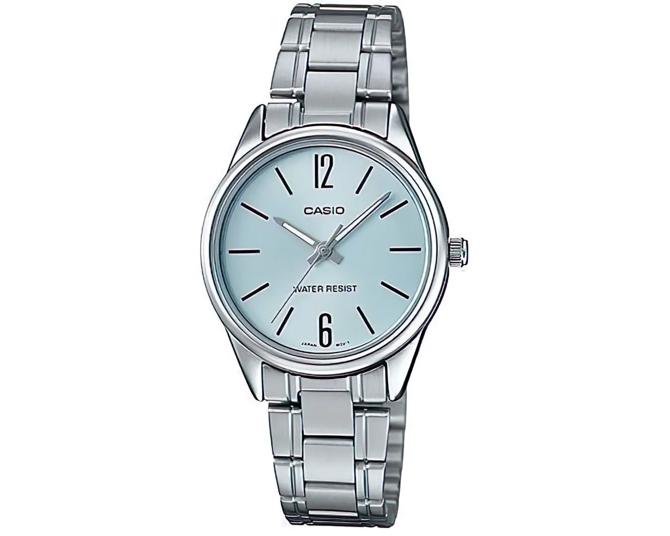 Наручные часы женские Casio LTP-V005D-2BUDF d 28 мм Серебряный/Голубой (2565644858)