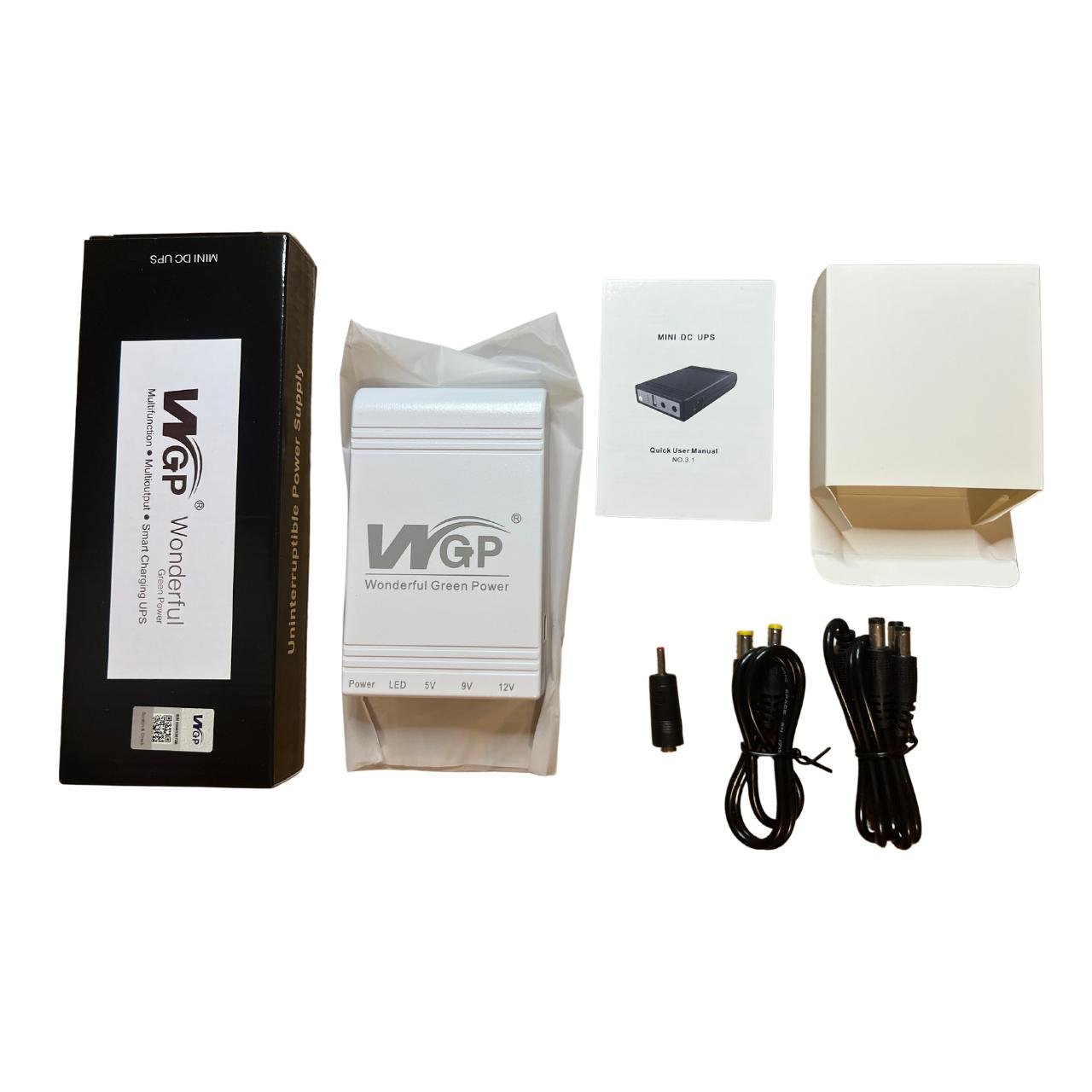 Джерело безперебійного живлення WGP Mini UPS 10400 mAh 38,48W White - фото 6