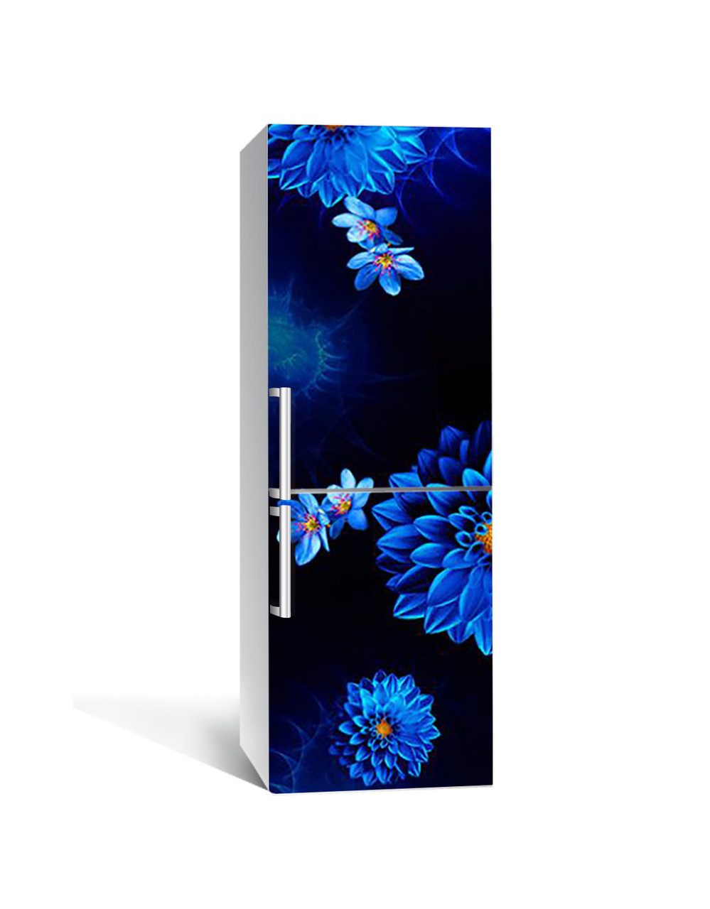 Наліпка на холодильник Zatarga Жоржин кольору електрик 650х2000 мм (1323464060)