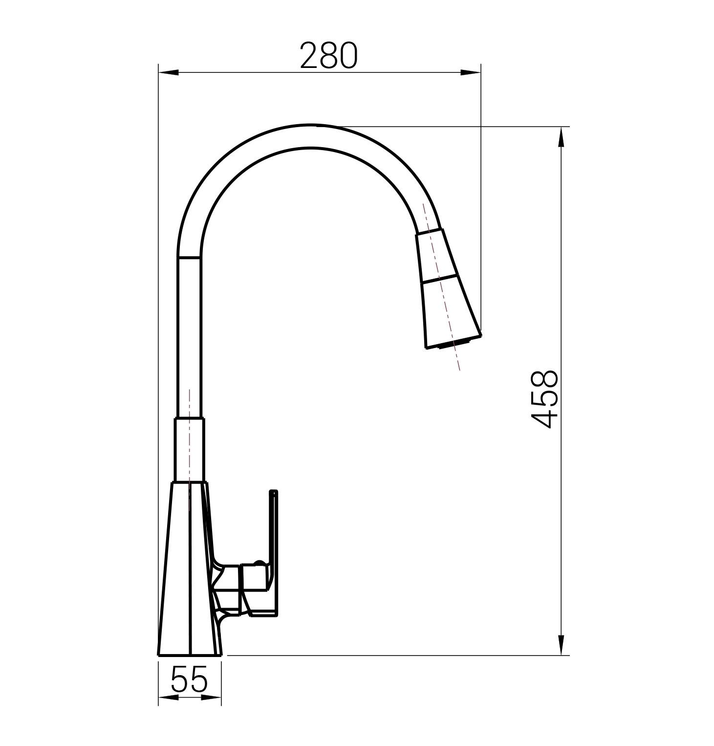 Змішувач для кухні DOMINO Dionis DDD-203SM-BR-B01 (000028452) - фото 3