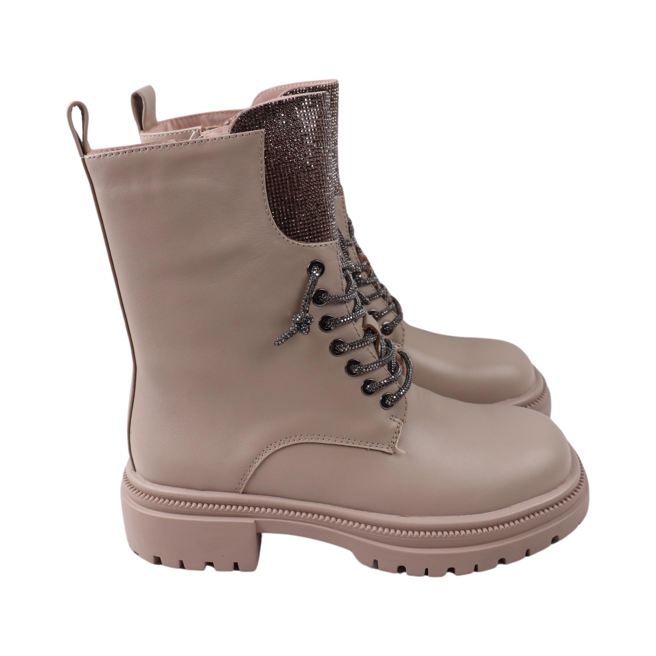 Ботинки женские Arees натуральная кожа р. 38 Бежевый (189-23DHC)