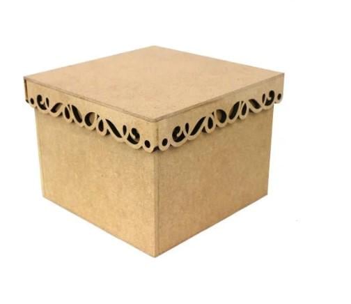 Заготовка для декупажа ROSA TALENT Коробка с фигурной крышкой 2 15х15х13 см