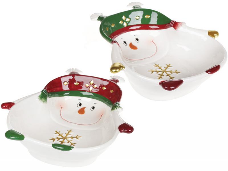 Набор керамически пиал Озорной снеговик 500 мл 2 шт. (BD-834-277) - фото 2