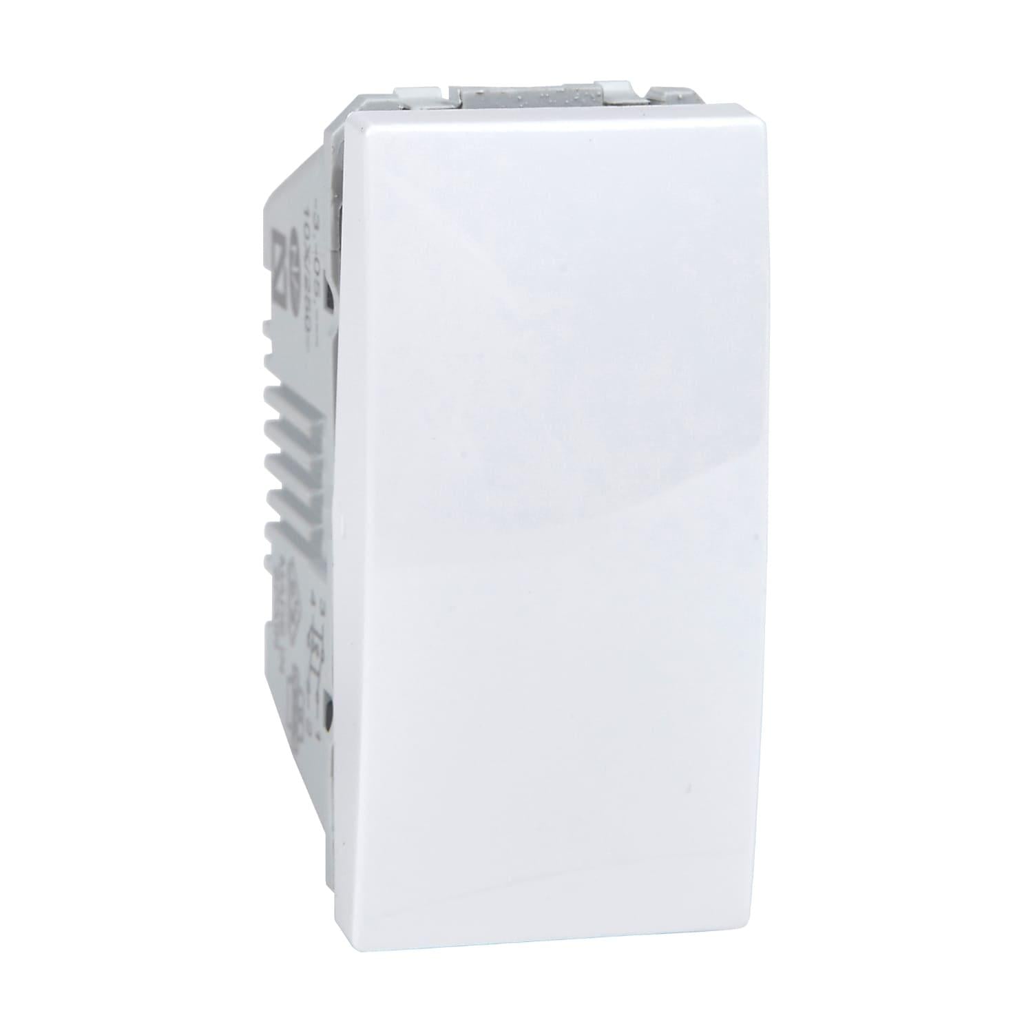 Переключатель перекрестный Schneider Electric Unica 1 модуль Белый (MGU3.105.18)