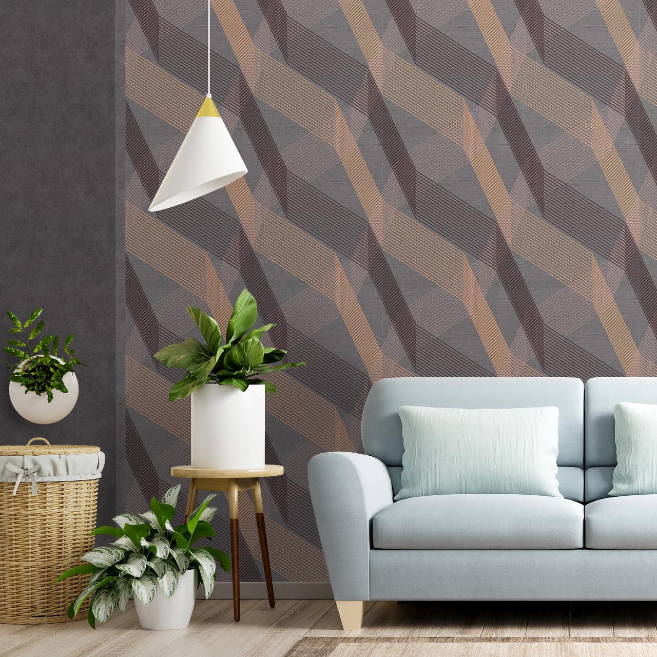 Шпалери універсальні LS миючі 10,05х1,06 м Сіро-чорний (6-1431) - фото 4 Шпалери універсальні LS миючі 10,05х1,06 м Сіро-чорний (6-1431) - фото 4