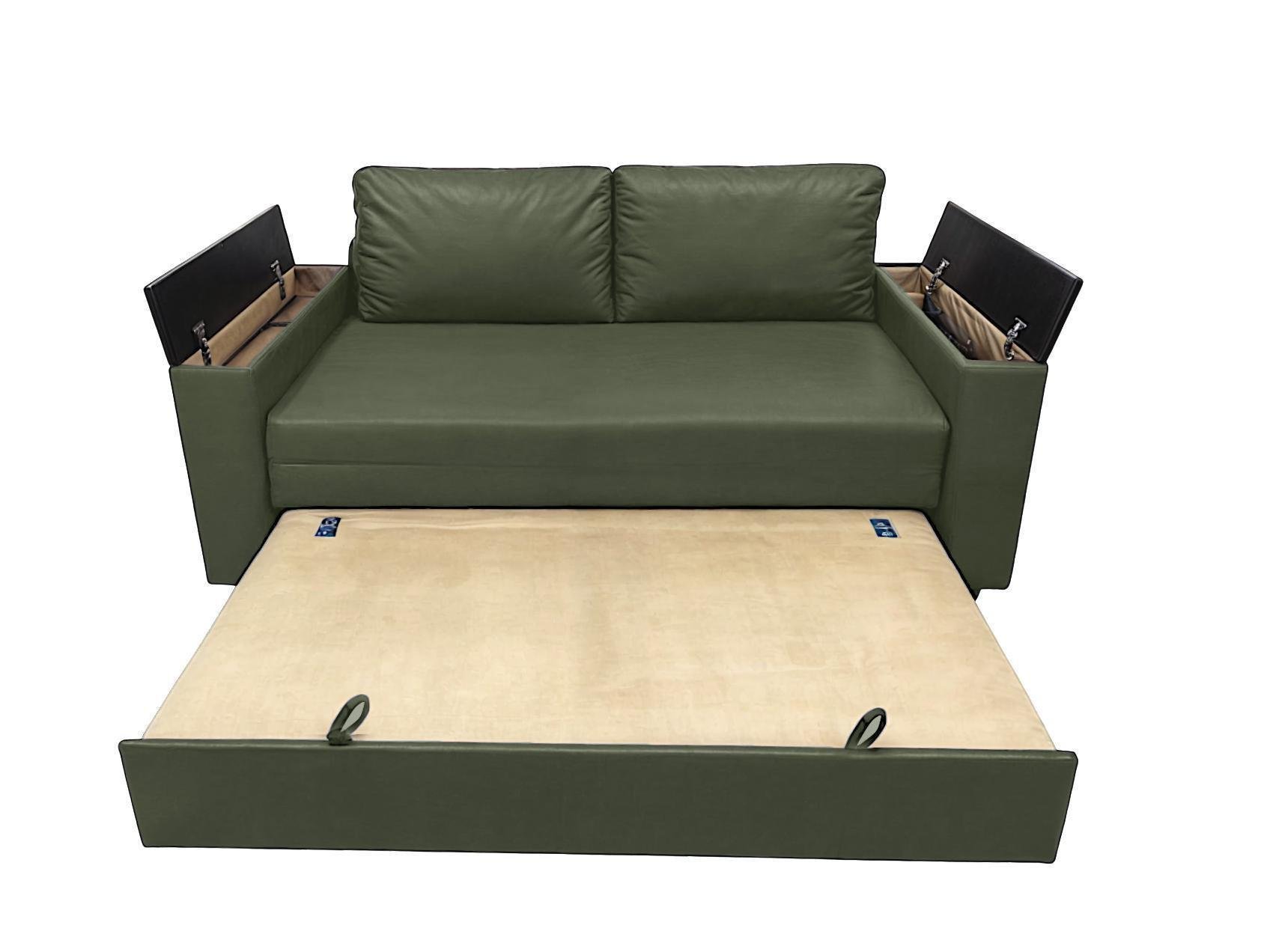 Диван трансформер Tobi Sho Kubus-120 мягкий для гостиной велюр 1600х800х1000 мм Оливковый - фото 4 Диван трансформер Tobi Sho Kubus-120 мягкий для гостиной велюр 1600х800х1000 мм Оливковый - фото 4